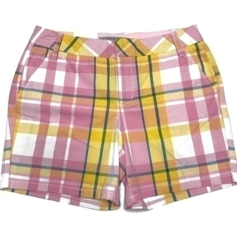 Marc New York Pink Multi Plaid Short Size 4